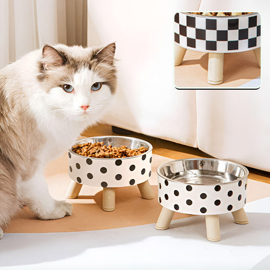 Gamelle Surélevée pour Chat avec Anti Renversement
